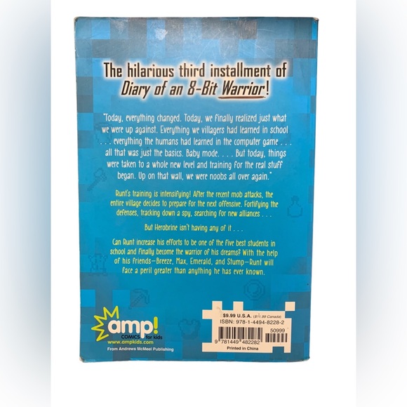 Diary of an 8 - Bit Warrior Crafting Alliances Minecraft Comic Book Paper back - Picture 3 of 3